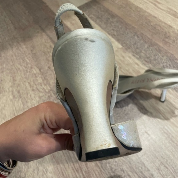 ANNE KLEIN OMBRÉ SEQUIN SLING BACK HEELS SIZE 9 - Picture 7 of 11